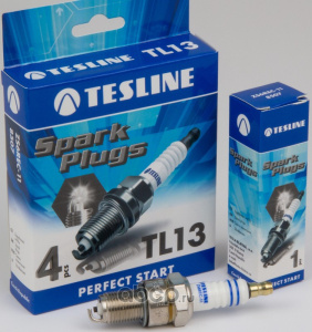 Свечи зажигания TESLINE LADA 21083/110/Granta/Kalina дв.8V (комплект 4шт.) (ZS6REC-11) 8507 TL13