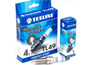 Свечи зажигания TESLINE Газель, Next УМЗ А274, SOLARIS (комплект 4шт.) (BU6ROC-10) 8517 TL49