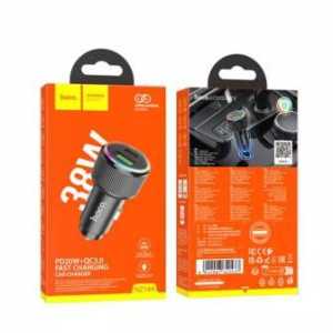 Разветвитель в прикуриватель 1USB и 1 Tupe-C HOCO NZ14A QC 3.0 PD 43W (01426)