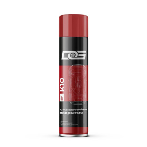 DG (Kimi) Антикоррозионное покрытие чёрное,прорезиненное (аэрозоль) UNDERCOAT 650мл (1шт./12шт.) K10