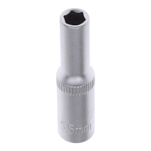 Головка   1/4" шестигранная удлиненная  5,5мм "AV Steel" AV-500255