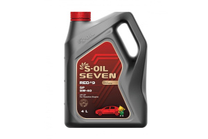 S-OIL Масло моторное 100% синтетика SEVEN RED #9 SP 5W-40 4л (1шт./4шт.) (E108304)