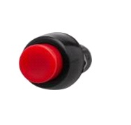 Выключатель кнопка круглая д.10 (без фиксации, пластмасс) KN-020