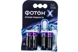 Элемент питания "Фотон", X LR6, OP4, АА, алкалиновый, (480/40/4) (23815)