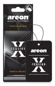 Ароматизатор "AREON" бумажный "X-VERSION" Vanilla Black  704-AXV-019 1шт./10шт./360шт.