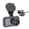 Автомобильный видеорегистратор HOCO DV6 Driving recorder 2 камеры (черный) (48047)