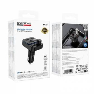Трансмиттер-FM автомобильный BOROFONE BC61 Bluetooth (05946)