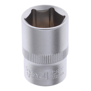 Головка  1/2" шестигранная 19мм "AV Steel" AV-520019