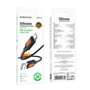 Кабель для зарядки USB - Type-C BOROFONE BX114 Silicone 1м (49807)