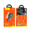 Разветвитель в прикуриватель 1USB и 1 Tupe-C HOCO NZ14A QC 3.0 PD 43W (02329)