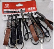 Брелок с карабином кожаный BR-07