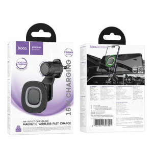 Держатель для телефона HOCO HW30 Wireless (С беспроводной зарядкой) (05583)