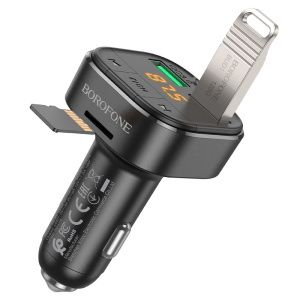 Трансмиттер-FM автомобильный BOROFONE BC43 Bluetooth (43719)