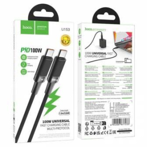 Кабель для зарядки Type-C - Type-C HOCO U153 100W многопротокольный зарядный кабель 1.2м (00007)