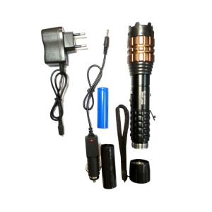 Фонарик с шокером LED сверхяркий X5 (1L, 1*18650, ZOOM) (45423)