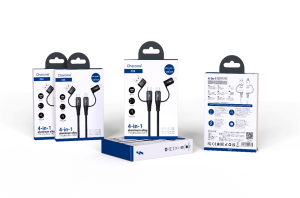 Кабель для зарядки 4в1 USB/Type-C - Type-C/iPhone Charome C24 (47669)