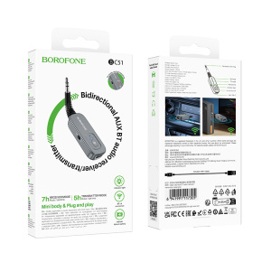Bluetooth Aux адаптер BOROFONE BC51(2 режима receiver/transmitter) (49823)