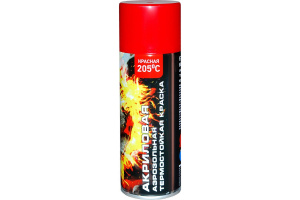 VESLEE Краска-спрей термостойкая 205С красный (1шт./12шт.) V0006