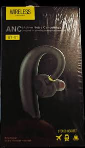 Гарнитура Bluetooth WY-01 ANC (черный) (49474)