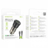 Разветвитель в прикуриватель 1USB и 1 Tupe-C PD BOROFONE BZ25 + кабель lightning 20W+QC 3.0 (01009)