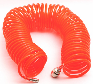 Шланг спиральный 15м с быстросъемным соединением "Сервис Ключ" 70607