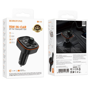 Трансмиттер-FM автомобильный BOROFONE BC59 Bluetooth (49974)