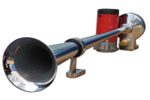 Сигнал звуковой воздушный ST-1019C 1 рожковый, с компрессором (450мм) 12V (LD111)